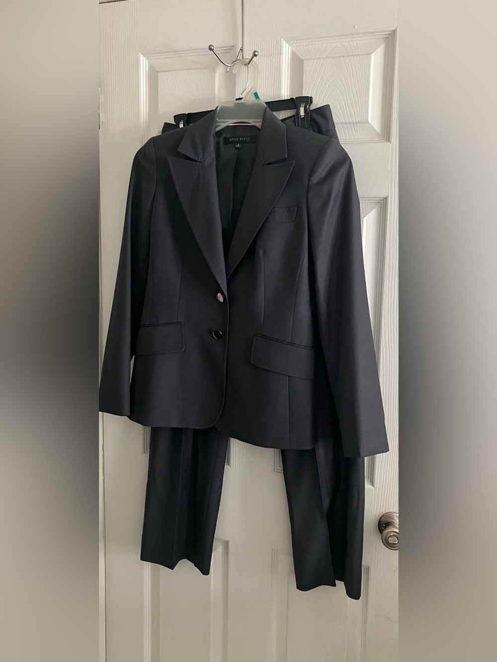 Anne Klein 2pc Blue Pant Suit Size 2